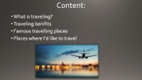 Presentation about Travelling 2