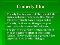 Comedy film presentation 3