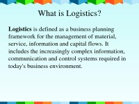 Presentation about logistics 2