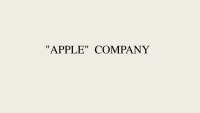 „Apple“ company project 1