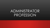 Administrator profession 1