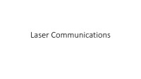 Laser Communications 1