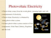 Electricity created by Solar Panels 3