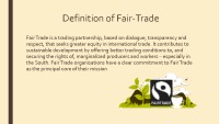 Fair - trade project 2