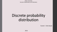 Discrete probability distribution 1