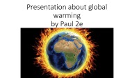 Presentation about global warming 1