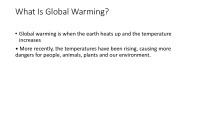 Presentation about global warming 2