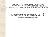 Mobile phone company „Bitė“ presentation 1