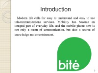 Mobile phone company „Bitė“ presentation 3