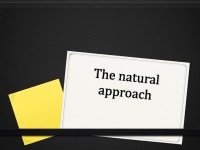 The Natural Approach 1