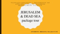 Jerusalem package tour presentation 1