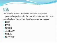 Present perfect tense slides 2