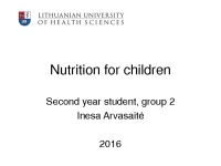 Nutrition for children slides 1