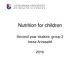 Nutrition for children slides