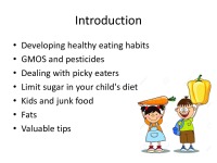 Nutrition for children slides 3