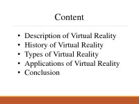 Virtual Reality slides 2