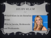 Model Heidi Klum slides 2