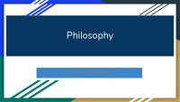 Philosophy slides 1