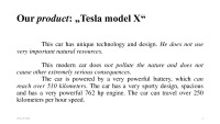 „Tesla“ automobiles presentation 3