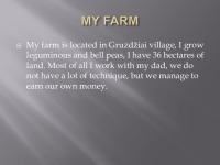 Slides about My farm 3