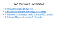 Higher schools in Lithuania 1