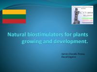 Natural biostimulators for plants growing and development 1