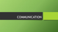 Slides about Communication 1