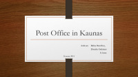 Post office in Kaunas history 1