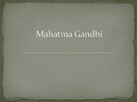 Mahatma Gandhi slides 1