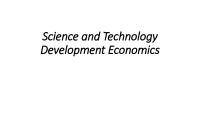 Science and Technology Development Economics 1