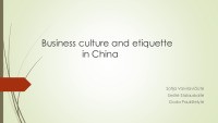 Business etiquette in China 1