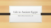 Slides about Life in Ancient Egypt 1