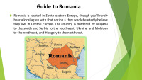 Slides about Romania 1