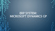 ERP System Microsoft Dynamics GP Starbuks