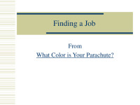 Finding a Job presentation slides 1