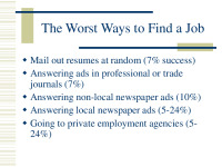 Finding a Job presentation slides 3