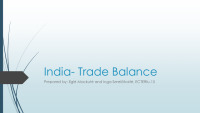 India - Trade Balance presentation 1