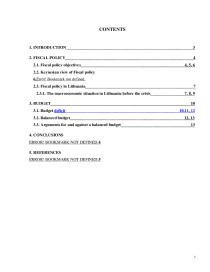 Fiscal policy and budget deficit 2