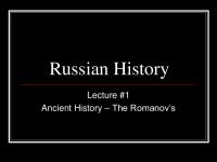 Russian History slides 1