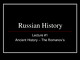 Russian History slides