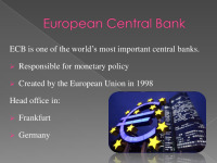 European central bank presentation 2