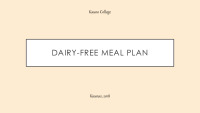 Dairy-free meal plan 1