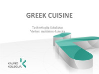 Greek cuisine presentation 1