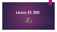 Car presentation slides Lexus ES 300 1