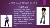 Slides on 80's Disco Fashion Trends 2