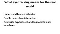 Slides on Eye tracker 3