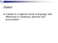 Presentation about Dialects of English 3