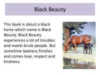 Anna Sewell book „Black beauty“ presentation 3