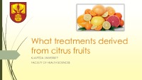 What treatments derived from citrus fruits 1