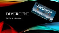 Slides about Action film „Divergent“ 1